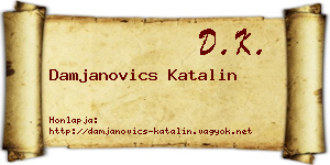 Damjanovics Katalin névjegykártya